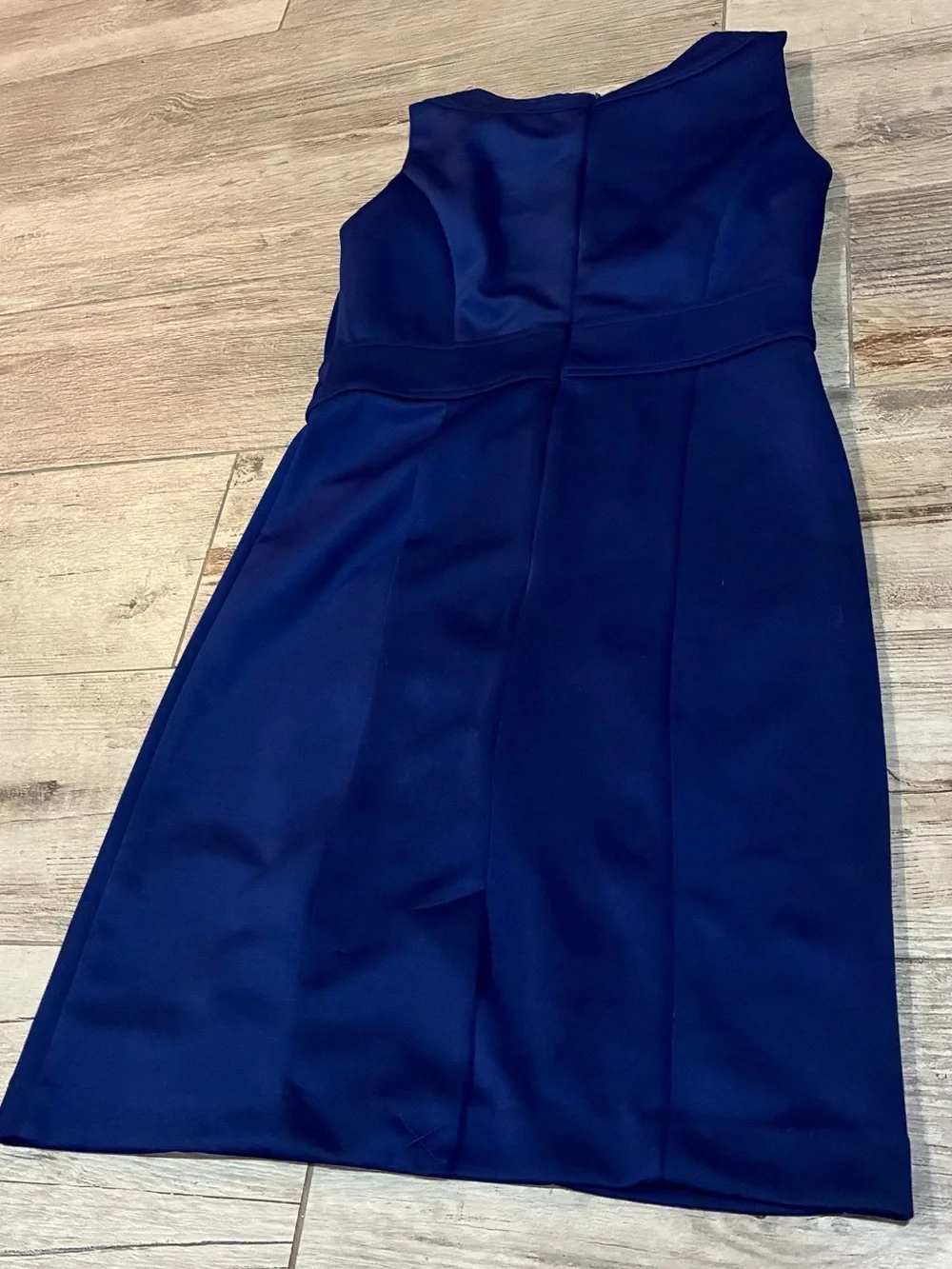 Shelby & Palmer Navy Blue Sleeveless Fit & Flare Dress Size 6 Gold Hardware